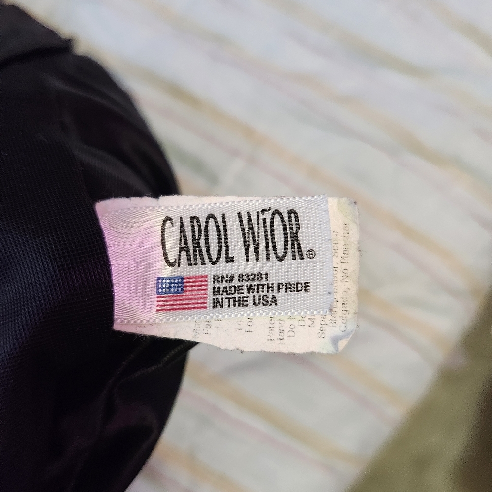 Carol Wior Elegant Black One-Piece Swimsuit Swim Dress Size 14 - Picture 6 of 7